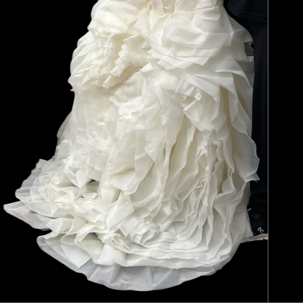 White by Vera Wang ORGANZA strapless wedding Dress sz 20 - Picture 13 of 13